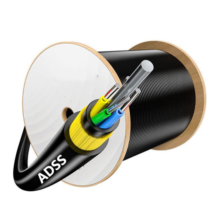 G652D Fiber Optic Overhead Cable 12 24 48 96 Core ADSS Self