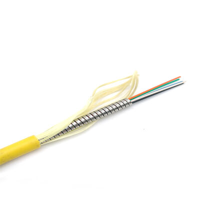 Cavo in Fibra Ottica Corazzato in Acciaio Inossidabile con Fibra G657A2 Anti-Roditore e Anti-Piega per Uso Interno/Esterno
